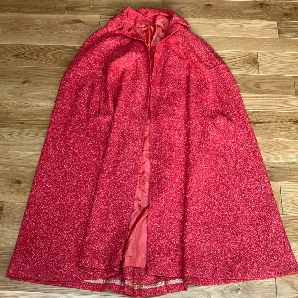 Vintage Red Cape jacket